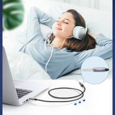 Ugreen AUX kabel 3.5 mm mini jack 1m, srebro
