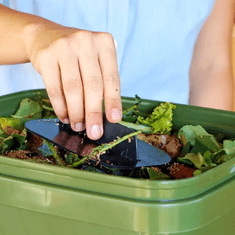 Skaza Bokashi Organko komposter 16l + posip 1kg, sivo zeleni