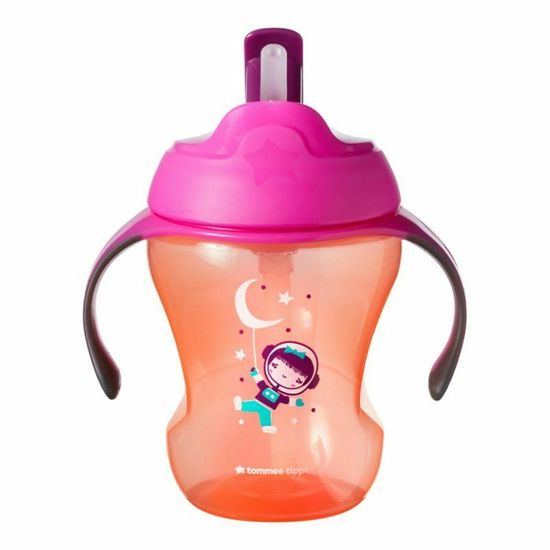 Tommee Tippee Explora lončić za piće sa slamkom i ručkama, 200 ml