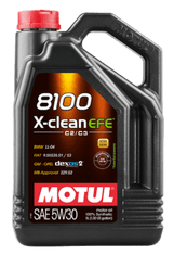 Motul 8100 X-Clean motorno ulje, EFE, 5W30, 5 l