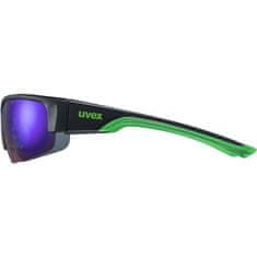 Uvex Sportstyle 215 sportske naočale, crna/zelena
