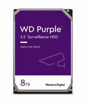 Western Digital Purple tvrdi disk, 8 TB, SATA 6 Gb/s, 7200, 256 MB (WD82PURZ)