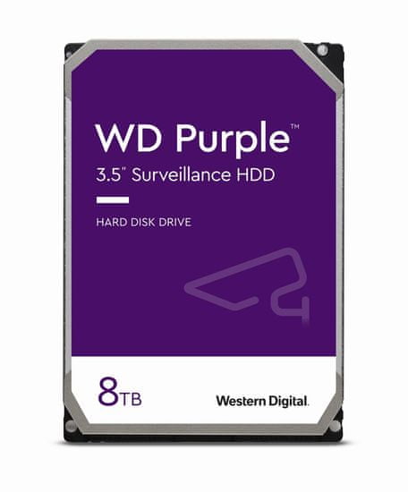 Western Digital Purple tvrdi disk, 8 TB, SATA 6 Gb/s, 7200, 256 MB (WD82PURZ)