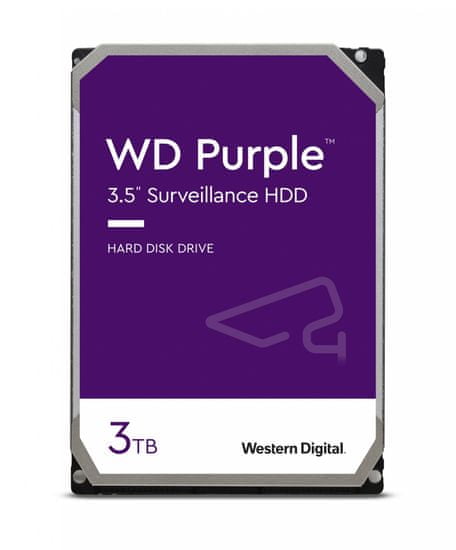 Western Digital tvrdi disk Purple 3TB SATA3 6Gb/s, 5400,