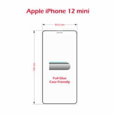 SWISSTEN zaštitno staklo Case Friendly Apple iPhone 12 mini 54501775, crno