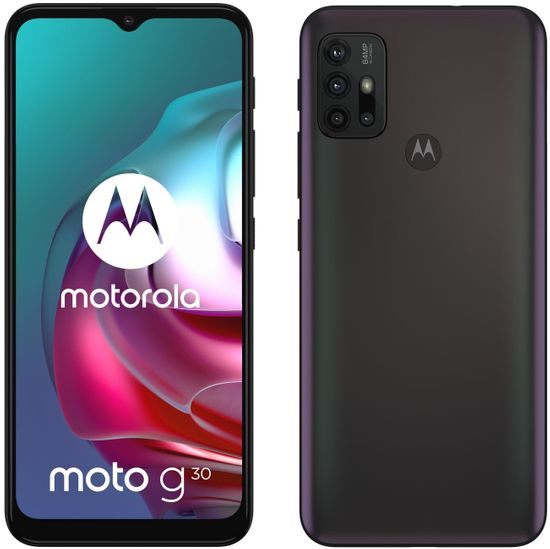 Motorola G30 pametni telefon, 6GB/128GB, fantomsko crni