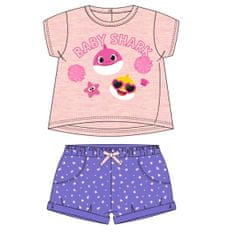 Disney 2200006961 Baby Shark set majica i kratkih hlača za djevojčice, ružičasti, 80