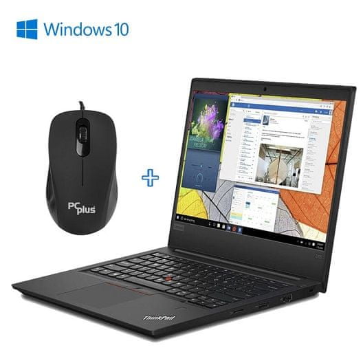 Lenovo ThinkPad E495 8GB/256GB 14 (35,56cm) Ryzen 5-3500U W10P EDU prijenosno računalo + PCplus M10L miš (141509)
