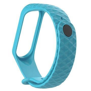 BStrap Silicone Diamond remen za Xiaomi Mi Band 3/4, light blue