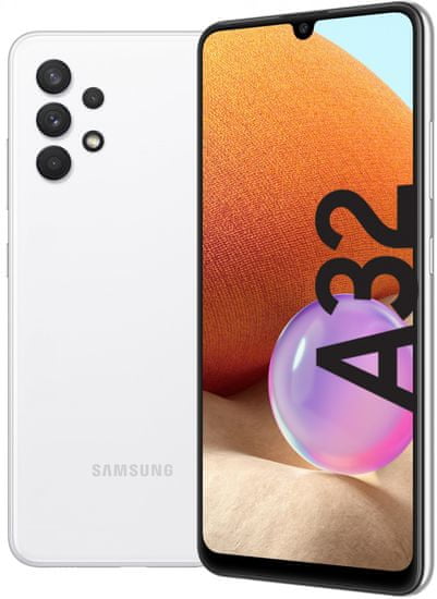 Samsung Galaxy A32 4G pametni telefon, 4GB/128GB, bijeli
