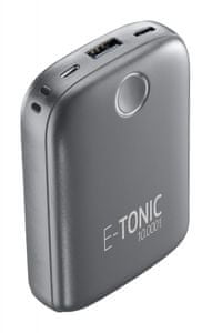 Cellularline E-TONIC 10 000 HD prijenosna baterija, crna