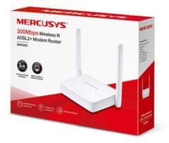 Mercusys MW300D modem ADSL2+ s bežičnim usmjerivačem, 300 Mb/s