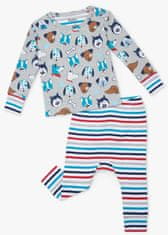 Hatley Cute Pups S21BPI1253 pidžama za dječake od organskog pamuka siva, 84-89, siva