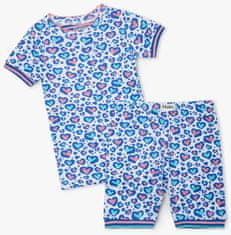 Hatley Cheetah Hearts S21CHK2170 pidžama za djevojčice od organskog pamuka, 98, bijela