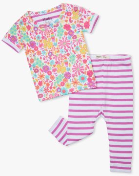 Hatley S21DMI1255 Mini Flowers pidžama za djevojčice, organski pamuk