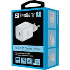Sandberg USB-C AC PD20W punjač