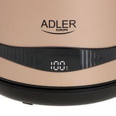 Adler AD1295 grijač vode 1,7 L, s LCD zaslonom, boja šampanjca
