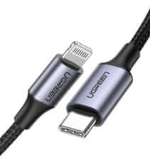 Ugreen USB-C na Lightning kabel, 0.9 m, MFi