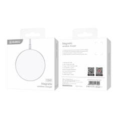 Kaku Magnetic punjač na iPhone 12, MagSafe, 15W, USB-C, bijela