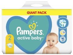 Pampers Active Baby pelene, vel. 2, 4-8 kg, 96 komada