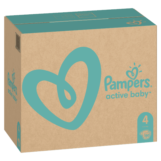 Pampers Active Baby pelene, vel. 4, 9-14 kg, 180 komada
