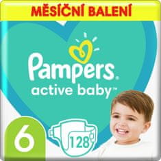 Pampers Active Baby pelene, vel. 6, 13-18 kg, 128 komada