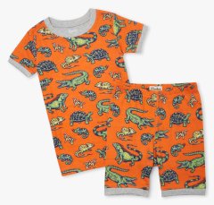 Hatley pidžama za dječake od organskog pamuka Aquatic Reptiles S21REK205, 92, narančasta