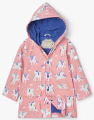 Hatley vodootporna kišna jakna za djevojčice Magical Pegasus Color Changing S21RPK1336, 104, ružičasta