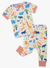 Hatley pidžama za dječake od organskog pamuka Wild Safari S21SSI1254, 79 - 84, krem
