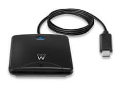EW1055 čitač pametnih kartica, USB-C, crni