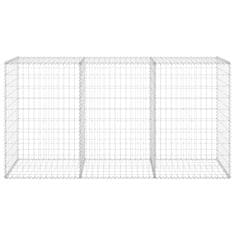 Vidaxl Gabionski zid s poklopcima od pocinčanog čelika 200x60x100 cm