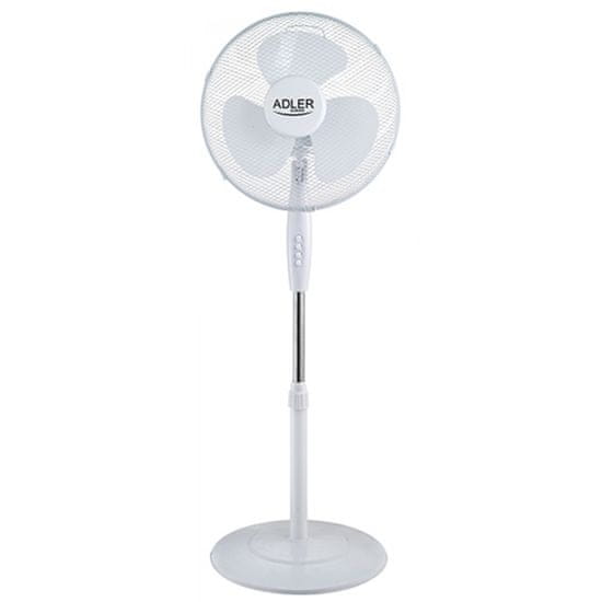 Adler Ventilator AD7323, sa postoljem, 40 cm, bijeli