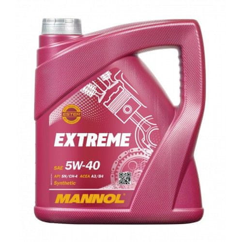 Mannol Extreme motorno ulje, 5W-40, 4 l