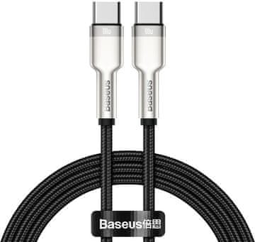 BASEUS kabel za punjenje/prijenos podataka CATJK-C01 USB-C muški na USB-C muški, 100 W, 1 m, crno