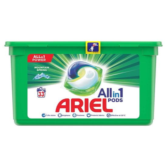 Ariel Mountain Spring kapsule za pranje rublja 3v1, 33 pranja
