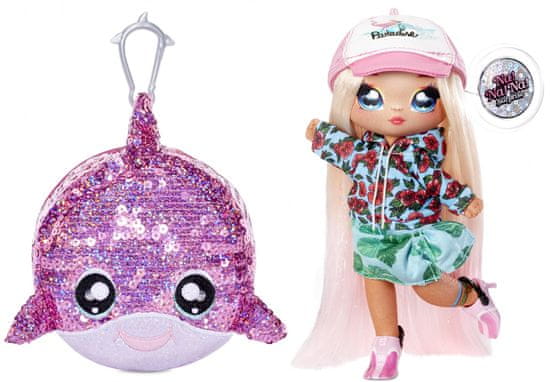 Na! Na! Na! Surprise lutka u blistavoj životinji Sparkle Dolphin, 2u1