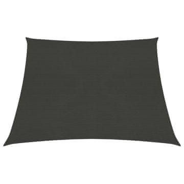 Vidaxl Jedro za zaštitu od sunca 160 g/m² antracit 3/4 x 2 m HDPE