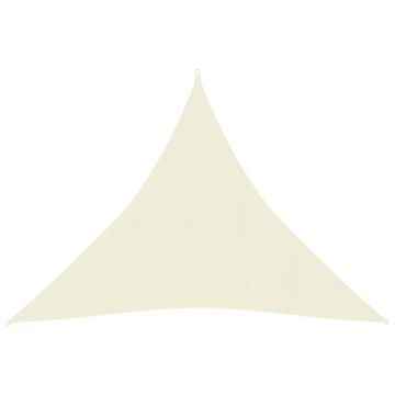 Vidaxl Jedro za zaštitu od sunca 160 g/m² krem 3 x 3 x 3 m HDPE