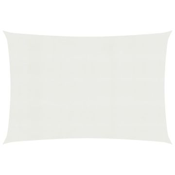 Vidaxl Jedro za zaštitu od sunca 160 g/m² bijelo 2 x 4,5 m HDPE