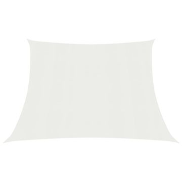 Vidaxl Jedro za zaštitu od sunca 160 g/m² bijelo 4/5 x 3 m HDPE