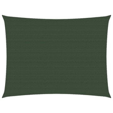 Vidaxl Jedro za zaštitu od sunca 160 g/m² tamnozeleno 2,5 x 3 m HDPE
