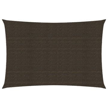 Vidaxl Jedro za zaštitu od sunca 160 g/m² smeđe 2 x 4,5 m HDPE