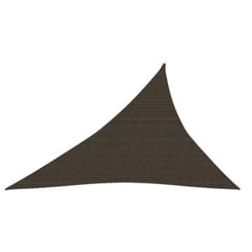 Vidaxl Jedro za sjenu, 160 g/m², Smeđa, 3x4x5 m, HDPE