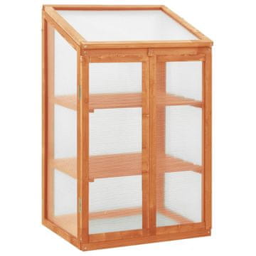Vidaxl Staklenik, 60x45x100 cm, drvo jele