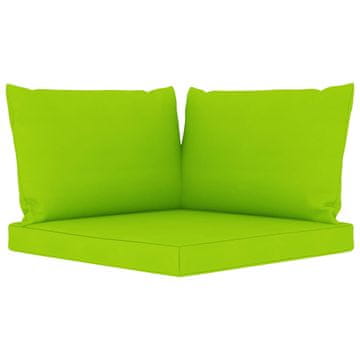 Vidaxl Jastuci za sofu od paleta 3 kom jarko zeleni od tkanine