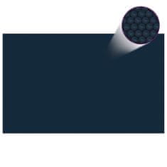 Vidaxl Plutajući PE solarni pokrov 260x160 cm crno-plavi
