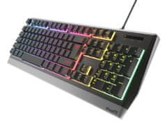 Genesis Rhod 300 RGB gaming tipkovnica, Membrana, Anti-Ghosting, SAD