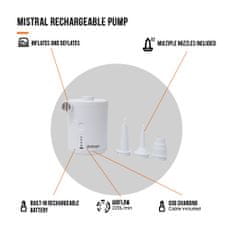 Vango Mistral Rechargeable Pump White pumpa