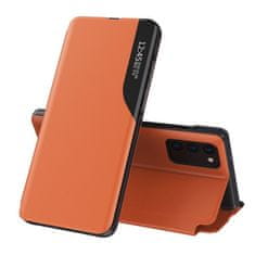 MG Eco Leather View preklopna maska za Samsung Galaxy M51, naranča