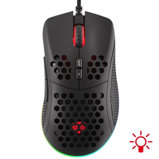 Genesis Krypton 550 gaming miš, RGB, crni